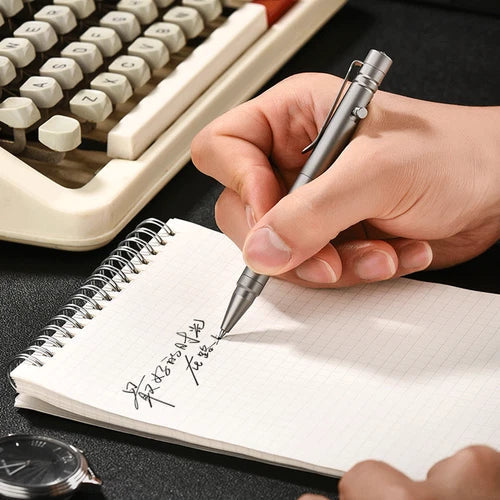 Titanium Alloy Practical Ball Pen Pocket Signature Tactical EDC Multi-Tools Pen 07FC0E-D4 - KOEEK