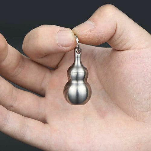 Outdoor Titanium Keychain Waterproof Box Sealed Tank Pendant EDC Survival Tool 07FC0E-D4 - KOEEK