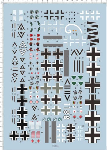 1/32 Germany Fw-190 bf-109 Me-109 Fighter Markings Transfer Sheet Water Decal 07FC0E-D4 - KOEEK