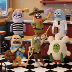 Authentic GONG Bikini Bottom Buddies Series 2 Blind Box Plush Keychain Figures 07FC0E-D4 - KOEEK