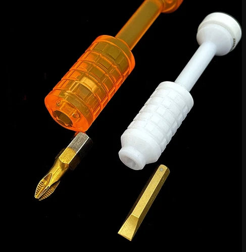 EDC Mini Screwdriver Portable Gadget Cross Bit Riding Equipment Gear Pocket Tool 07FC0E-D4 - KOEEK