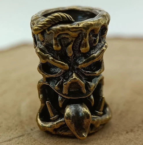 Candle Monster Brass Bead Parachute Cord Knife Lanyard Pendant DIY Accessories 07FC0E-D4 - KOEEK