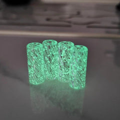 2Pcs/box D12H30Mm 7 Holes Glow In Dark Effec Glass Filter Tips 07FC0E-D4 - KOEEK