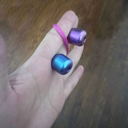Titanium Alloy EDC Paracord Bead Necklace Bracelet Pendants Finger Begleri Toys 07FC0E-D4 - KOEEK