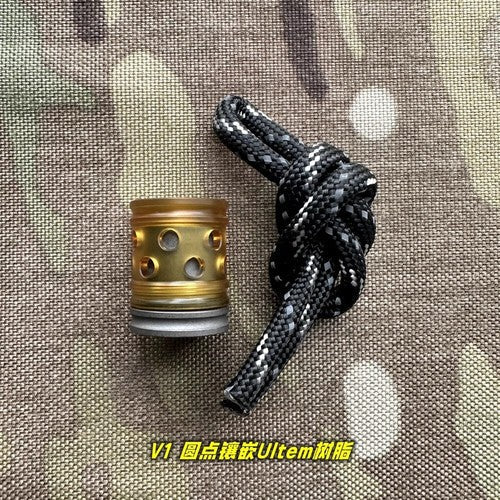 EDC Knife Lanyard Bead PEI +Titanium Necklace Paracord Pendant Bracelet Making 07FC0E-D4 - KOEEK