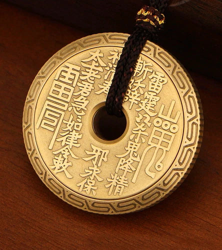 Solid Brass Fidget Slider Clicker Coin Tai Chi Haptic for Adult EDC Lucky Toys 07FC0E-D4 - KOEEK