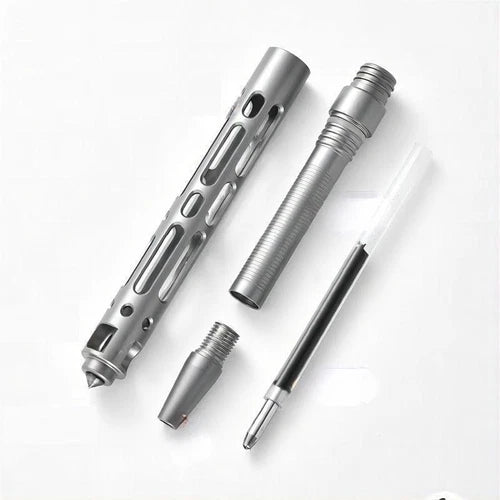 Titanium Mini Ballpoint Pen Portable Writing Pen Keychain EDC Multifunction Gift 07FC0E-D4 - KOEEK