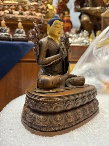 23CM Copper Statue Sakya Pandita Kunga Gyaltsen Buddha Home Design Collection 07FC0E-D4 - KOEEK