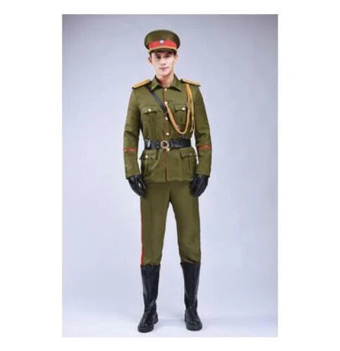 Male Military Army Cosplay Uniform Costume Outfits Party Full Suit Sets 07FC0E-D4 - KOEEK