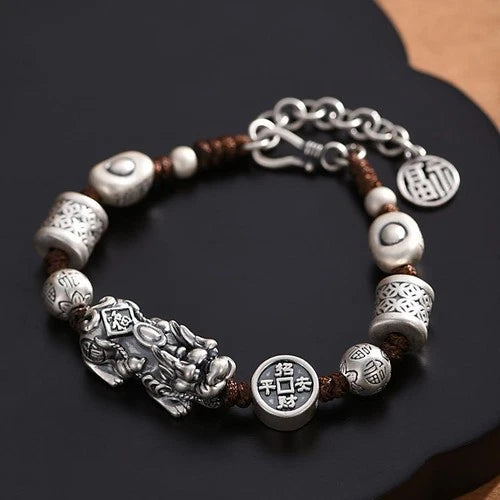 Pixiu Bracelet Men Women Wealth Charm Bracelet Feng Shui Beads Gift 07FC0E-D4 - KOEEK
