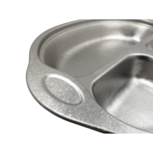 Pure Titanium GR1 3-in-1 Tableware Dinner Plate Ultra Light Divided Food Plate 07FC0E-D4 - KOEEK
