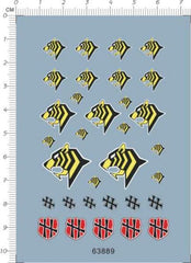 1/144 1/72 /35 WWII German Tiger Tank Insignia Markings Model Water Slide Decal 07FC0E-D4 - KOEEK