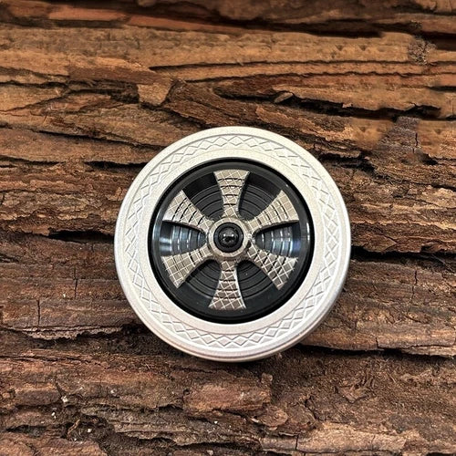 Stainless Steel Fidget Slider Spinning Top Stress Relief Fidget Spinner EDC Toys 07FC0E-D4 - KOEEK