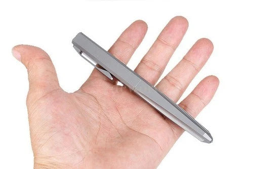 EDC Titanium Pocket Ballpoint Pen Meteorite Pattern Office Signature Stationery 07FC0E-D4 - KOEEK