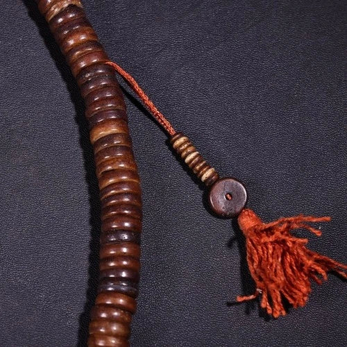 Tibetan 108 Beads Mala Bracelet 10mm Buddhist Prayer Bead Necklace Vintage Gift 07FC0E-D4 - KOEEK