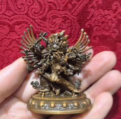 6CM Old Copper Statue Hayagriva Horse Head Buddha Home Design 07FC0E-D4 - KOEEK