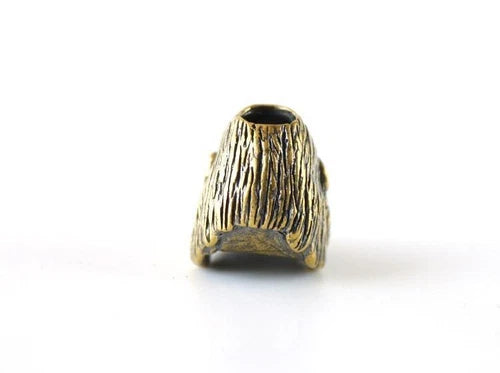 Brass Gorilla Head Knife Lanyard Bead Paracord Pendant EDC Accessories DIY Craft 07FC0E-D4 - KOEEK