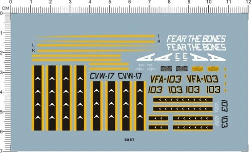 Detail Up 1/72 USAF F/A-18F F-14 SUPER HORNET VFA-103 CVW-17 Model Marine Decal 07FC0E-D4 - KOEEK