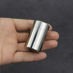 304 Stainless Steel Waterproof Pill Box Capsule Sealed Container Storage EDC Box 07FC0E-D4 - KOEEK