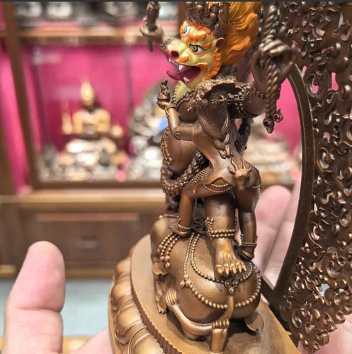 15CM Feng Shui Amaraja Buddha Copper Statue Collection 07FC0E-D4 - KOEEK
