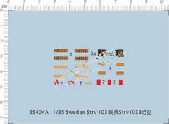 Detail Up 1/35 Sweden Strv 103/103B Sweden Tank Model Markings Water Slide Decal 07FC0E-D4 - KOEEK