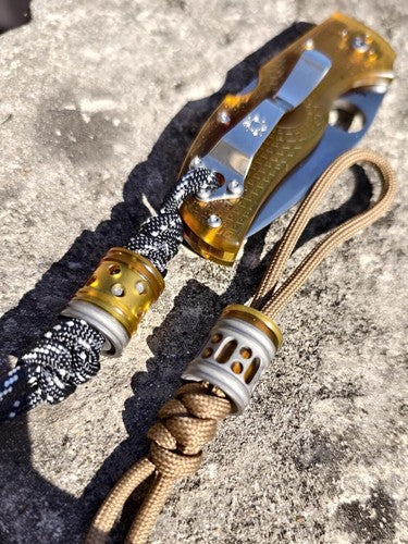EDC Knife Lanyard Bead PEI +Titanium Necklace Paracord Pendant Bracelet Making 07FC0E-D4 - KOEEK