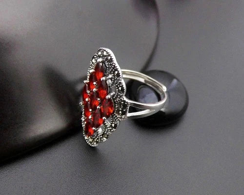 Vintage Classic Adjustable Open Ring Womens Fashion Statement Finger Ring 07FC0E-D4 - KOEEK