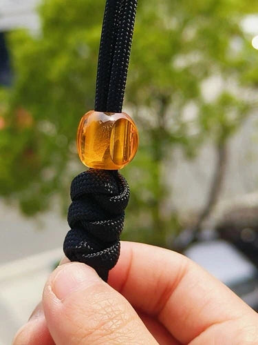 Resin Knife Lanyard Bead Paracord Necklace Pendant Bracelet Bead EDC Charm DIY 07FC0E-D4 - KOEEK