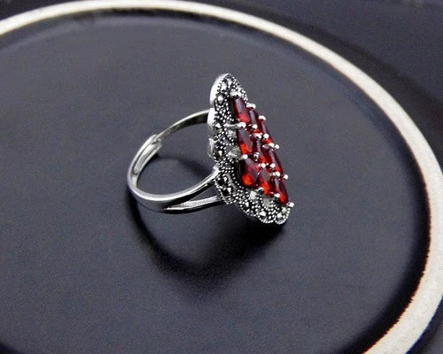 Vintage Classic Adjustable Open Ring Womens Fashion Statement Finger Ring 07FC0E-D4 - KOEEK