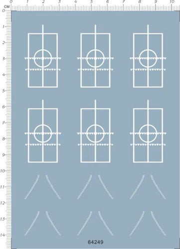 Super Detail Up 1/700 Scale Helicopter Deck Line Marking Model Water Slide Decal 07FC0E-D4 - KOEEK