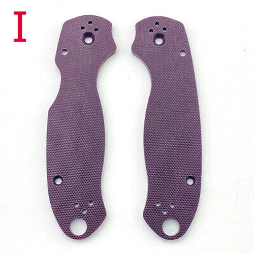 1 Pair G10 Material Scales Knife Handle Patch for Spyderco Para 3 C223 Solid 07FC0E-D4 - KOEEK