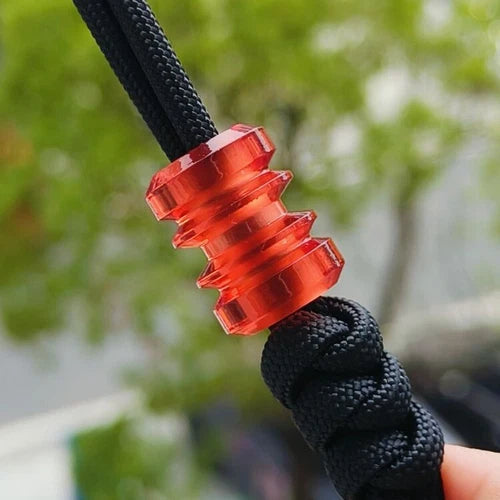 Resin Knife Lanyard Bead Necklace Paracord Pendant Bracelet Bead Charm DIY EDC 07FC0E-D4 - KOEEK