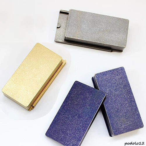 Titanium/Brass EDC Sealing Storage Case Pill Box Holder Container Travel Camping 07FC0E-D4 - KOEEK
