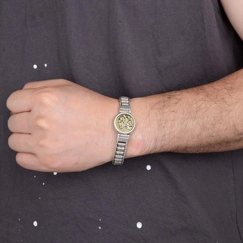 20cm Chunky Rotating Bracelet Vintage Style Adjustable Jewelry For Men 07FC0E-D4 - KOEEK