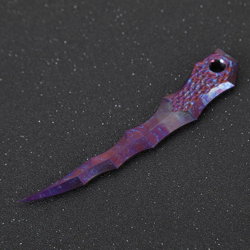 EDC Titanium Alloy Beads Pendant Paracord Outdoor Decorations Bracelet Tools 07FC0E-D4 - KOEEK