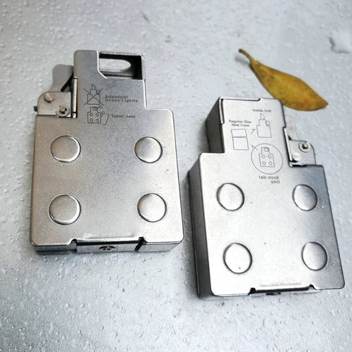 EDC Stainless Steel Insert Portable Candy Chewing Medicine Box Storage Tool 07FC0E-D4 - KOEEK