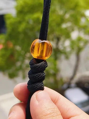 Resin Knife Lanyard Bead Paracord Necklace Pendant Bracelet Bead EDC Charm DIY 07FC0E-D4 - KOEEK