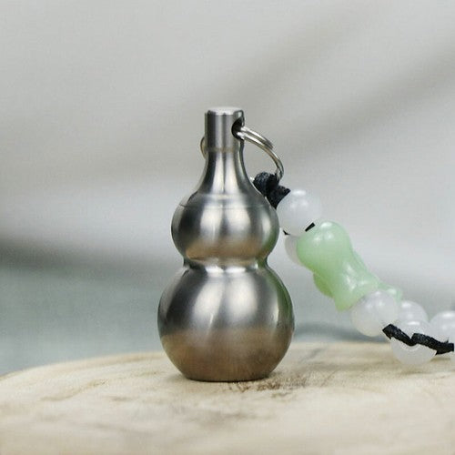 Outdoor Titanium Keychain Waterproof Box Sealed Tank Pendant EDC Survival Tool 07FC0E-D4 - KOEEK