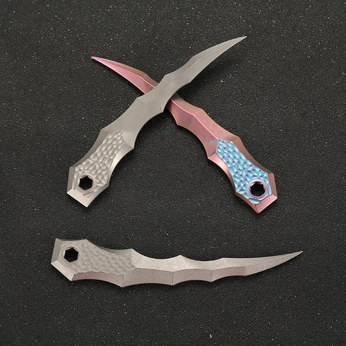 EDC Titanium Alloy Beads Pendant Paracord Outdoor Decorations Bracelet Tools 07FC0E-D4 - KOEEK