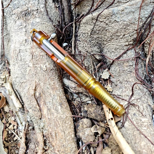 EDC Ultem PEI + Titanium Keychain Ball Pen Mechanical Pen Office Signature Pen 07FC0E-D4 - KOEEK
