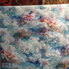 70x70cm Fairy Square Scarf Chinese Style Silk Shawl Vintage Wrap Women 07FC0E-D4 - KOEEK