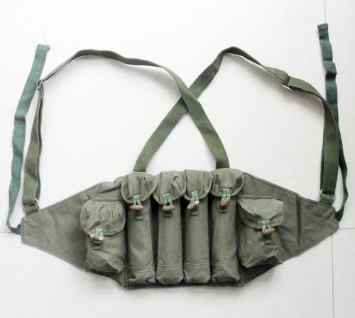 Chinese Army Type 79 Tokarev Ammo Pouch Chest Rig Magazine Pouch Canvas 07FC0E-D4 - KOEEK
