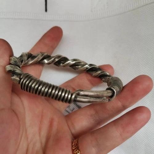 Vintage Indigenous Handmade Antique Collection Silver Bracelet 125 07FC0E-D4 - KOEEK