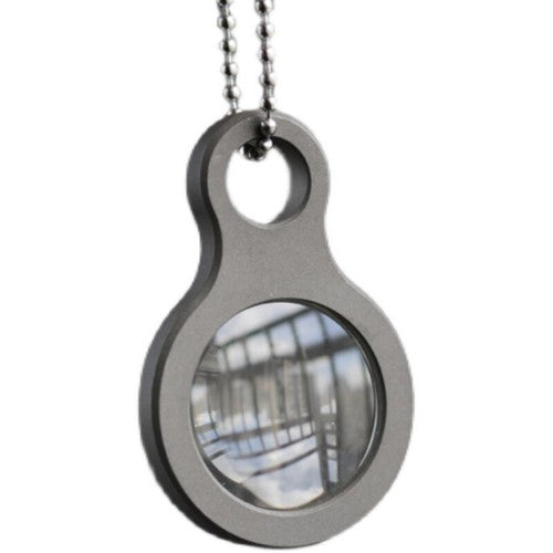 EDC Titanium Alloy Magnifier Glass Convex Lens Outdoor Portable Multi Tool 07FC0E-D4 - KOEEK