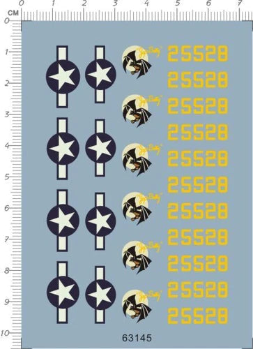 Super Detail Up 1/72 WWII P-61A BLACK WIDOW Fighter Model Kit Water Slide Decal 07FC0E-D4 - KOEEK