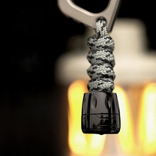 Titanium Zirconium Engine Shape Knife Lanyard Bead Paracord End Pendant EDC DIY 07FC0E-D4 - KOEEK