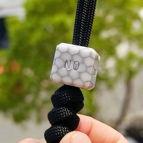 1PC EDC Resin Knife Lanyard Bead Paracord Pendant Charm DIY Bracelet Making Bead 07FC0E-D4 - KOEEK