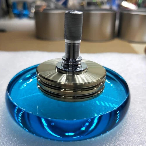 Spinning Top Brass Collar Aluminum Stem Gyroscope Desktop Fidget Toy EDC Gift 07FC0E-D4 - KOEEK