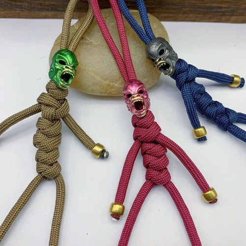 Man-Ape rass Bead Parachute Cord Knife Lanyard Pendant EDC DIY Accessories 07FC0E-D4 - KOEEK