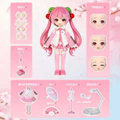 Blokees Wonderful Encounter Hatsune Miku Sakura Miku Articulated Figure 07FC0E-D4 - KOEEK
